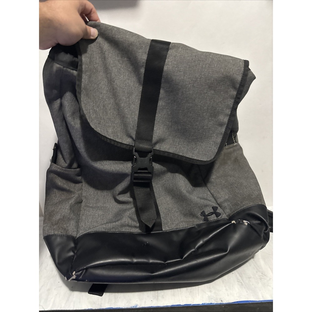 Under Armour Storm Downtown Backpack Black Gray Water Resistant 1297609 Bag